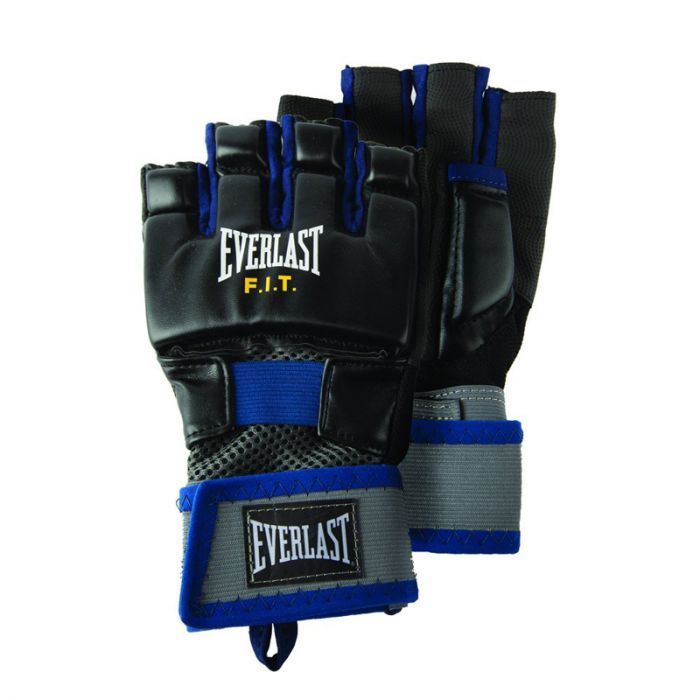Everlast Men'S Universal Fit Glove Black/Blue M/L Price in Doha Qatar