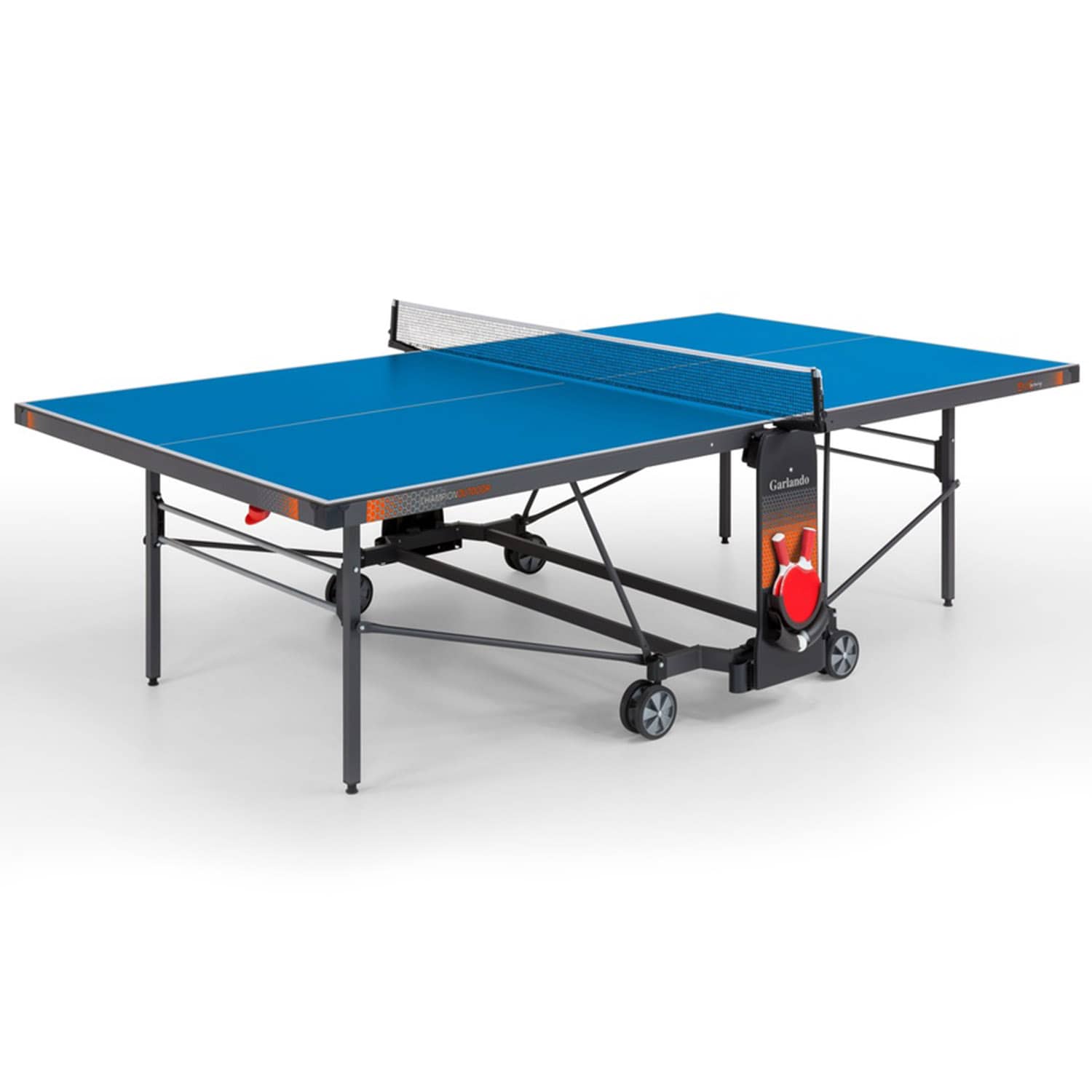 Garlando Champion Outdoor Foldable TT Table with Wheels -Blue Top Price in Doha Qatar