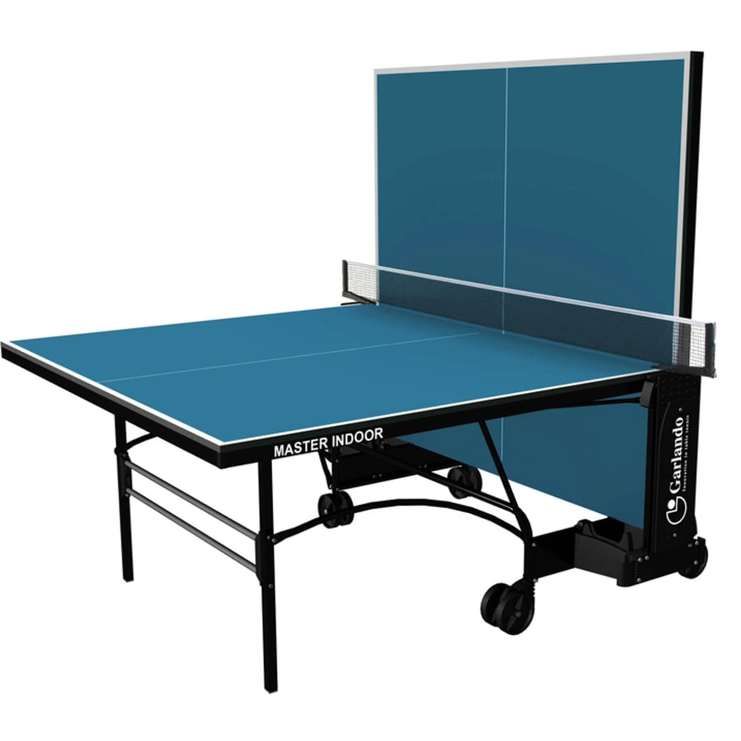 Garlando Master Indoor Foldable TT Table with Wheels - Blue Top Price in Doha Qatar - Image 2