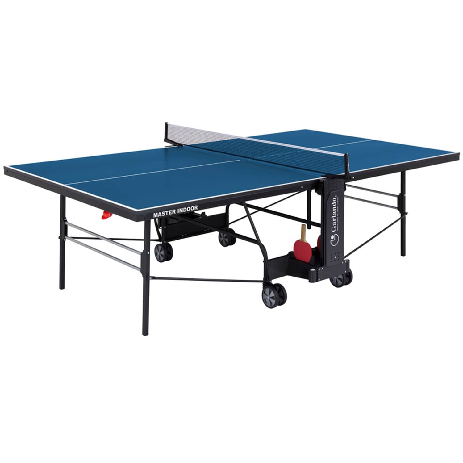 Garlando Master Indoor Foldable TT Table with Wheels - Blue Top Price in Doha Qatar