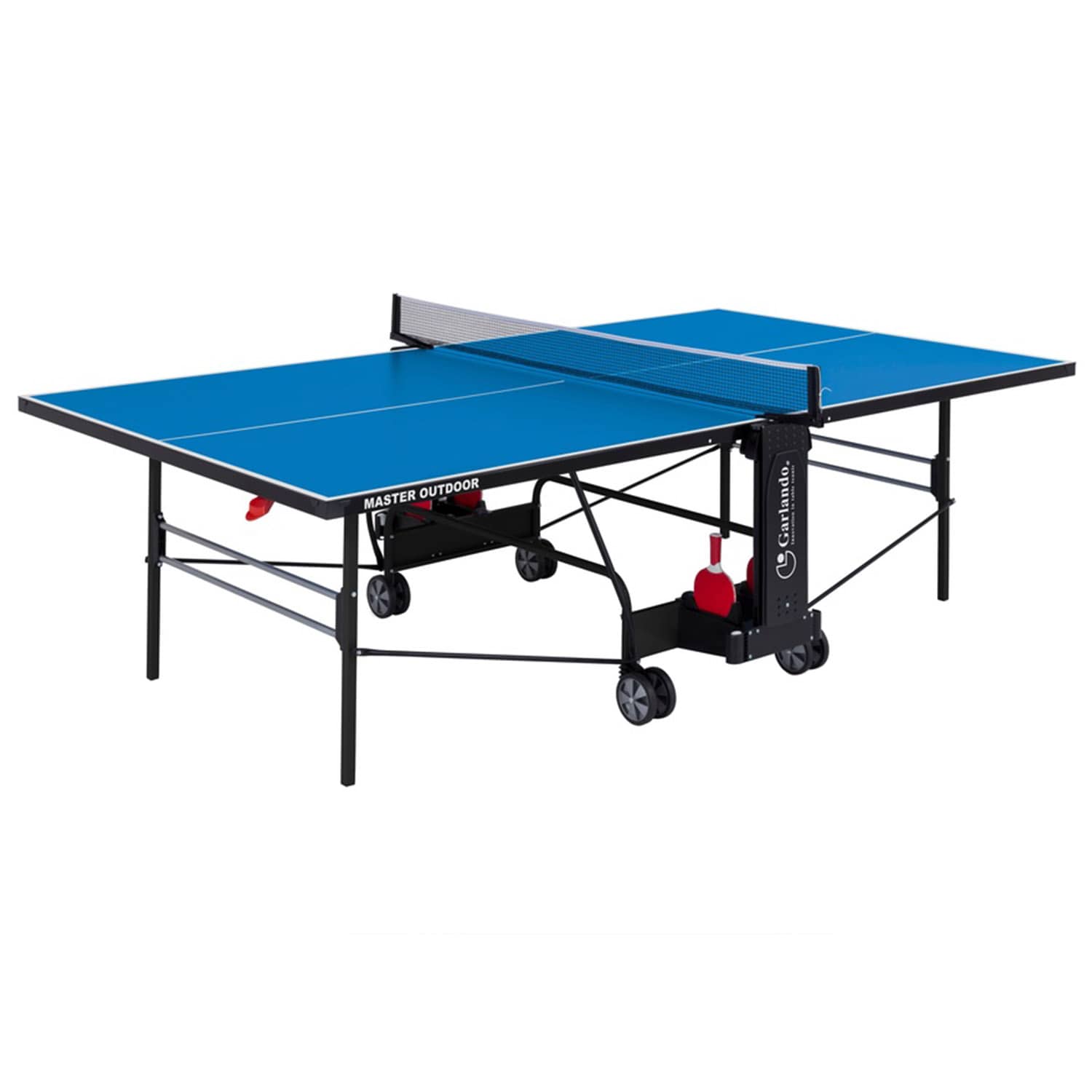 Garlando Master Outdoor Foldable TT Table with Wheels - Blue Top Price in Doha Qatar