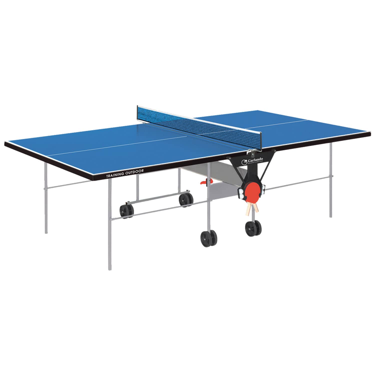 Garlando Training Outdoor Foldable TT Table with Wheels - Blue Top Price in Doha Qatar
