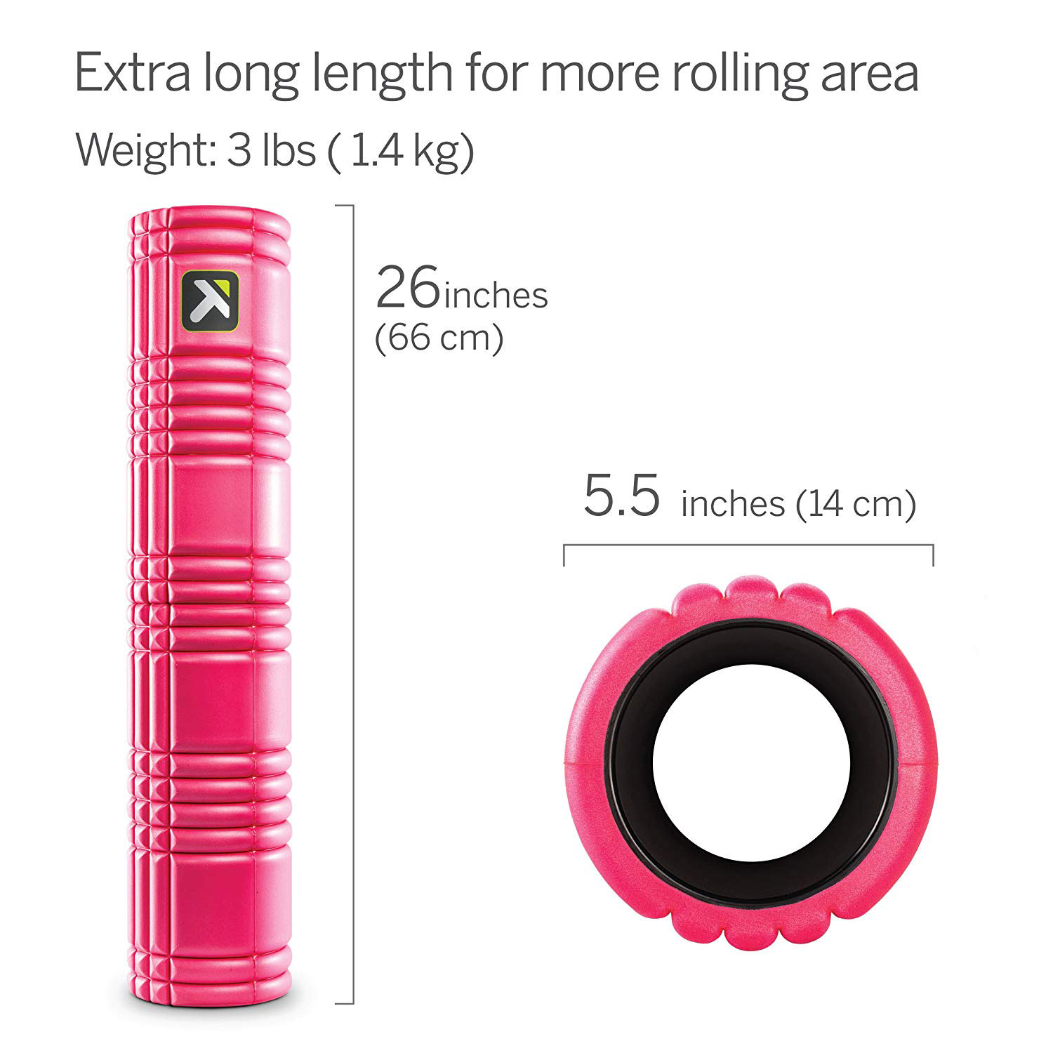 Trigger Point GRID 2.0 Large Foam Roll er Pink Foam Roller Price in Doha Qatar - Image 2