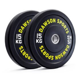 Dawson Sports Rubber Bumper Plates with upturned ring 15 KG-Pair Price in Doha Qatar