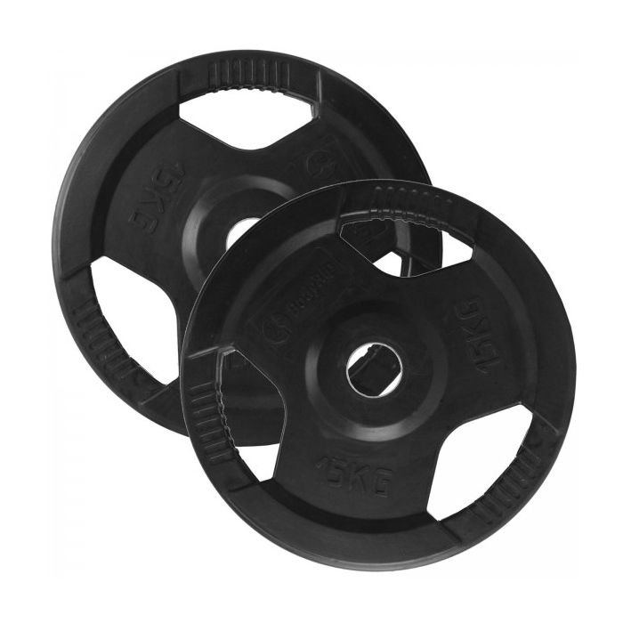 Gainmotion Fixed Rubber Plates 15KG Pair (Black) Price in Doha Qatar