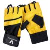 Harley Fitness Spall Solid Grip Leather Weightlifting Workout Gloves Yellow-Medium Price in Doha Qatar
