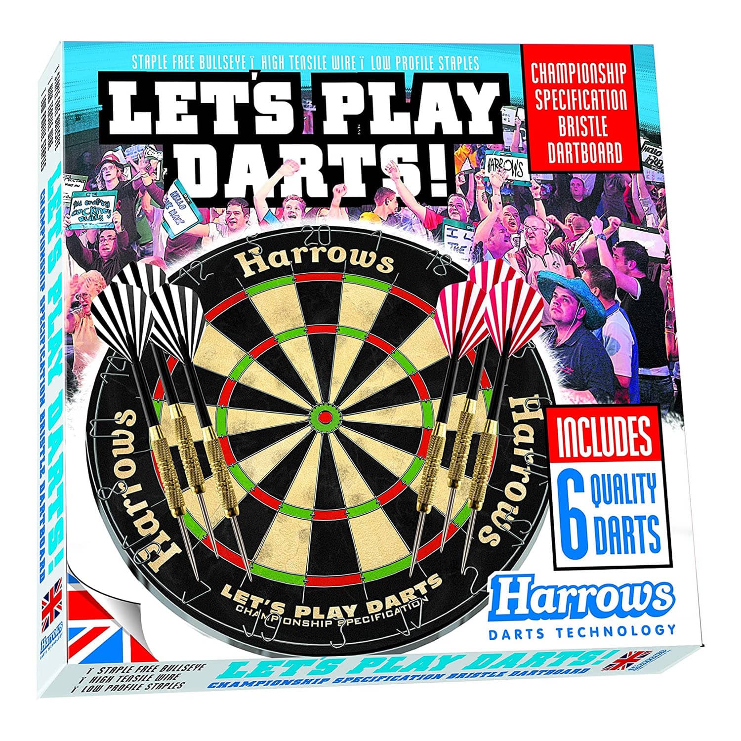 Harrows Let's Play Darts Bristle Dartboard Game Set Price in Doha Qatar