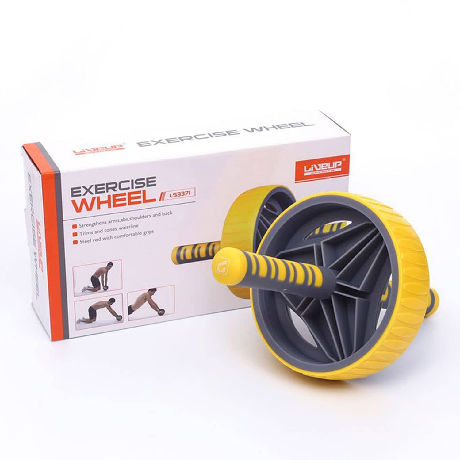 Liveup Exercise Wheel | LS3371 Price in Doha Qatar - Image 2